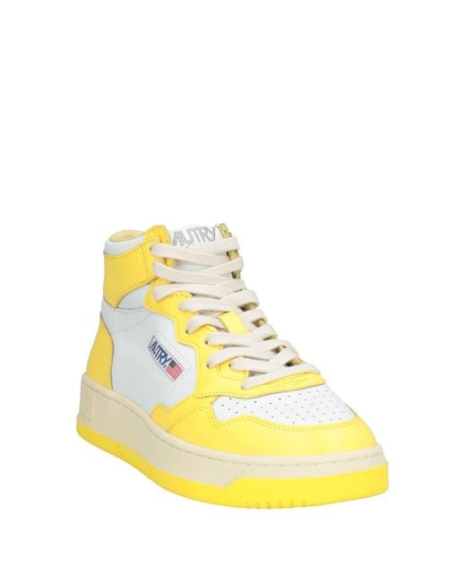Autry Yellow Trainers