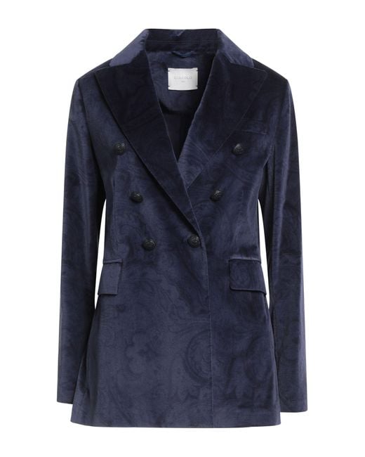Circolo 1901 Blue Blazer Cotton, Elastane
