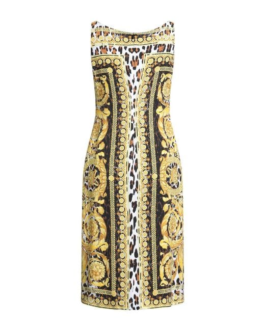 Versace Metallic Midi Dress
