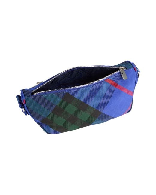 Burberry Blue Belt Bag Polyester, Cotton