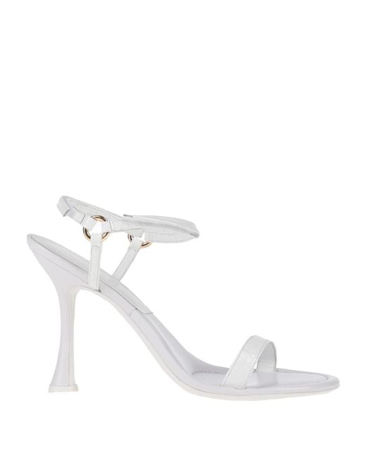 By Far White Sandals