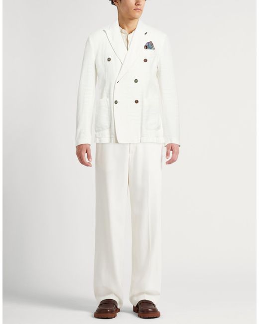 Bob White Blazer Cotton, Polyamide for men