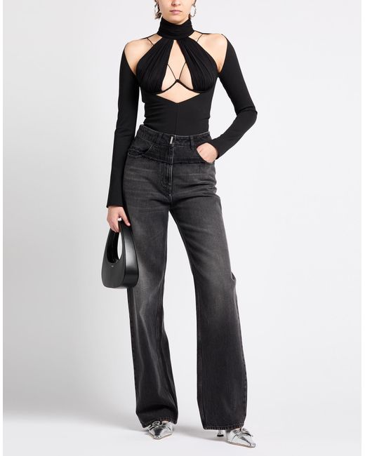 ALESSANDRO VIGILANTE Black Bodysuit Polyamide, Elastane, Nylon