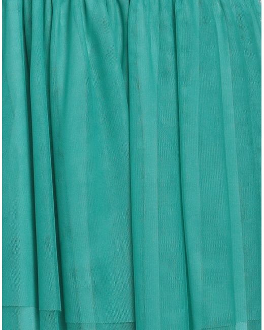 Siste's Green Emerald Mini Dress Polyester, Cotton, Elastane