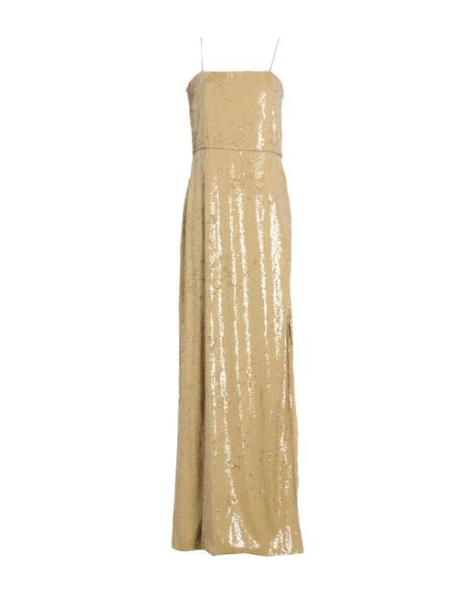 Erika Cavallini Semi Couture Metallic Maxi Dress