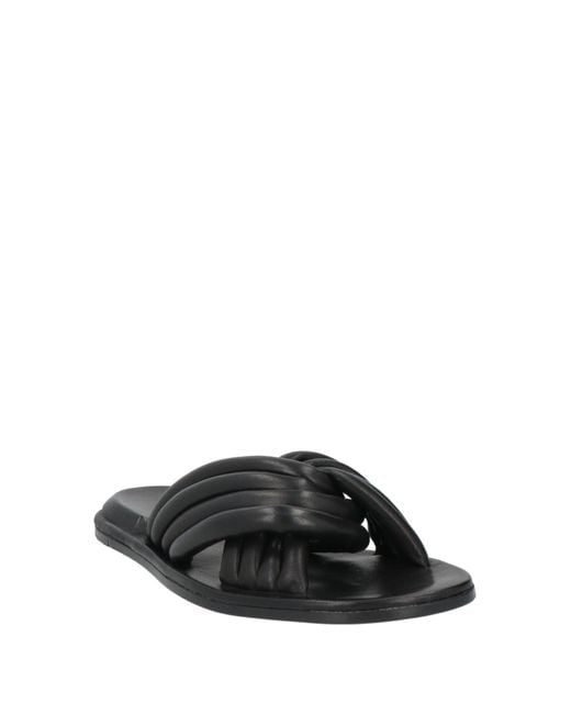 Officine Creative Black Sandals Leather