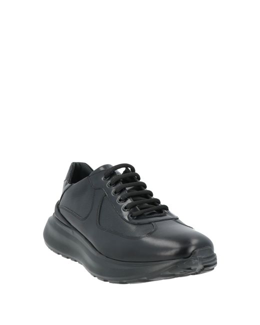 Giovanni Conti Black Sneakers Leather for men
