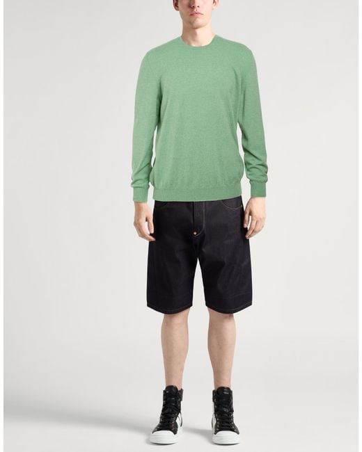 Fedeli Green Sweater Cashmere for men