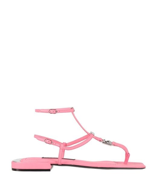 Dolce & Gabbana Pink Thong Sandal