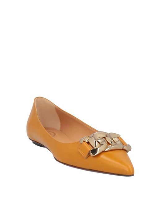 Tod's Brown Ballet Flats