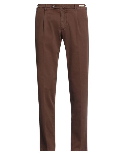 L.b.m. 1911 Brown Pants Cotton, Elastane for men