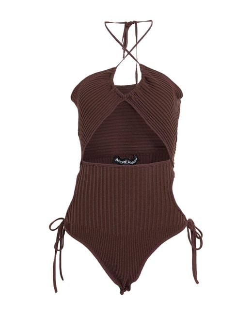 ANDREADAMO Brown Bodysuit
