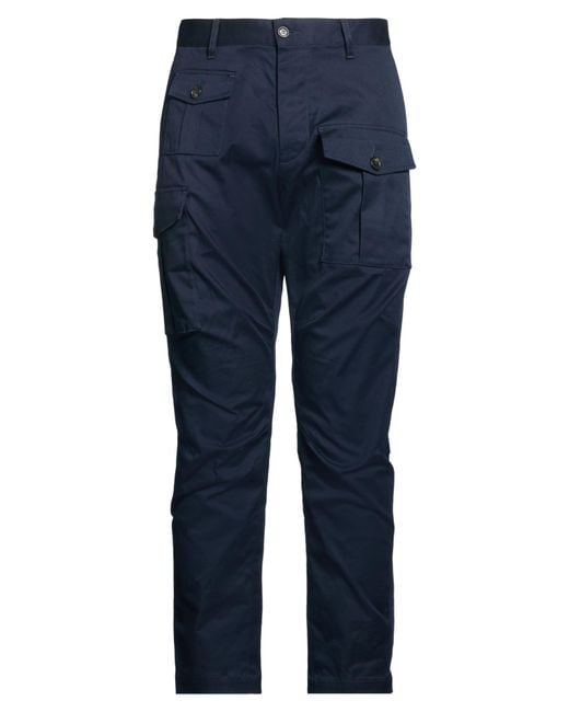 DSquared² Blue Midnight Pants Cotton, Elastane for men