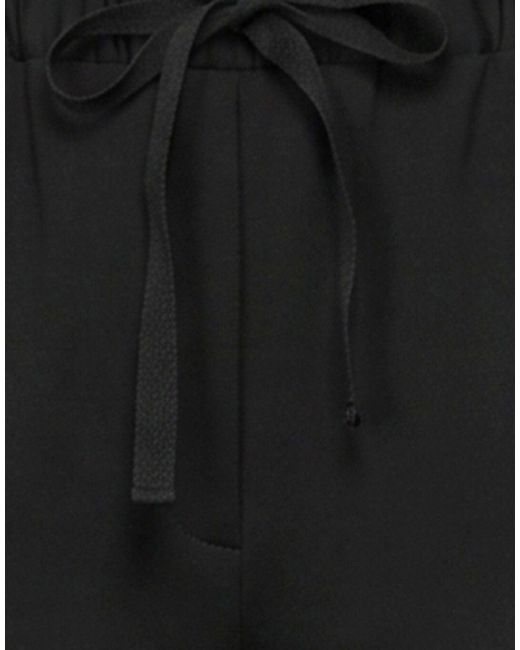 Semicouture Black Pants Virgin Wool, Polyester, Viscose, Elastane