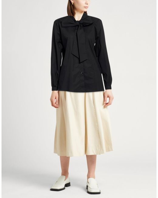 Moorer Black Shirt Cotton, Elastane