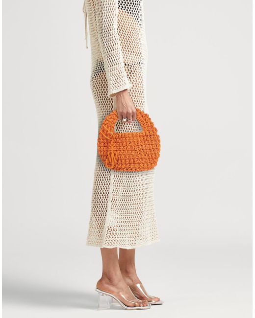 J.W. Anderson Orange Handbag Textile Fibers, Leather