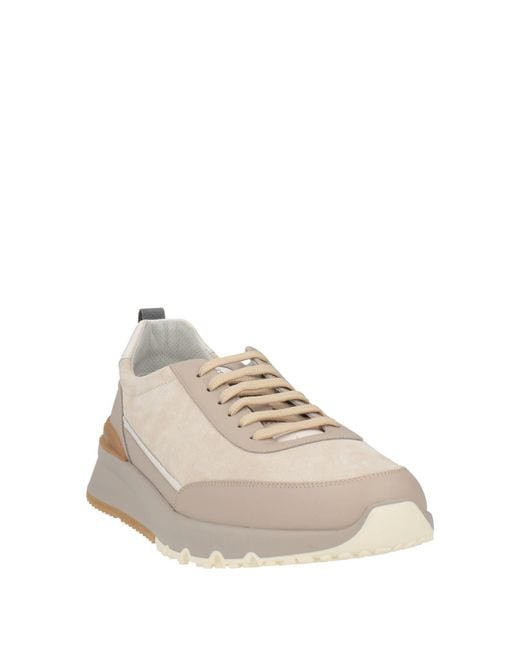 Brunello Cucinelli Natural Sneakers Leather for men