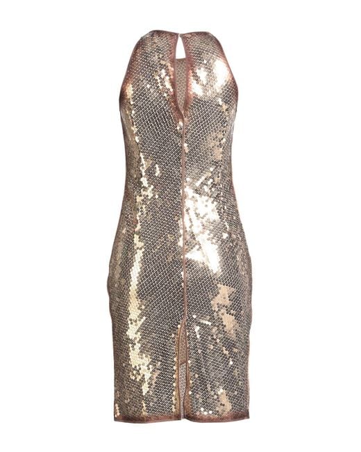 The Attico Gray Midi Dress Polyester