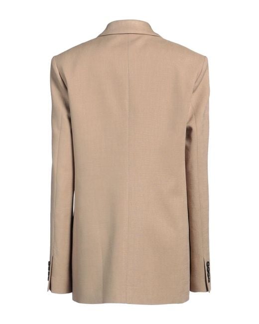 MSGM Natural Sand Blazer Viscose, Polyester, Elastane