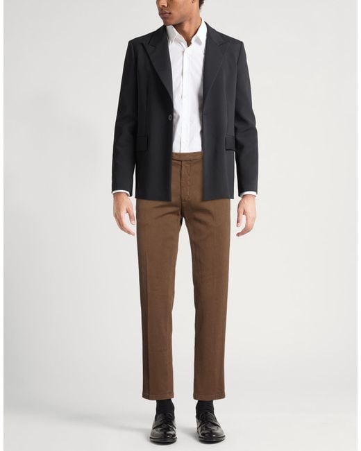 Boglioli Brown Pants Cotton, Elastane for men