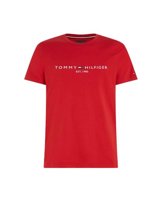 Tommy Hilfiger T-shirts in Red für Herren