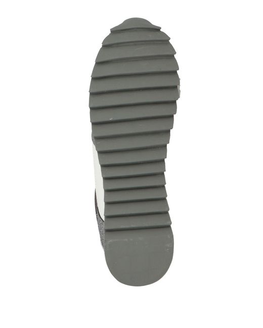 Apepazza Gray Sport Sneakers Textile Fibers, Leather, Synthetisches Material