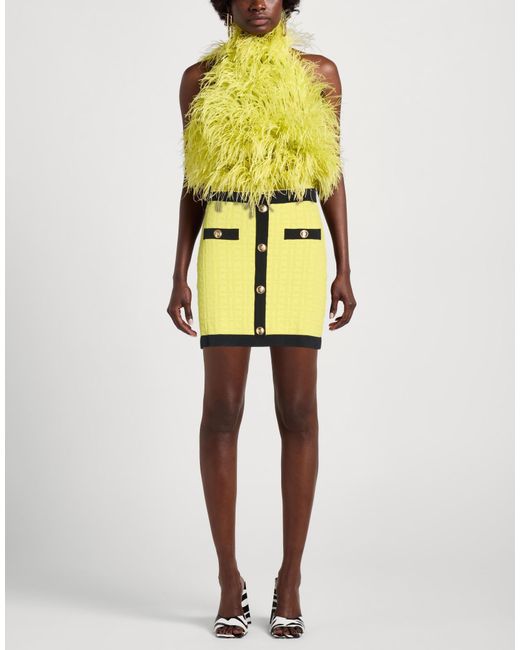 Elisabetta Franchi Yellow Mini Skirts