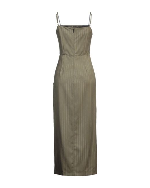MSGM Green Midi Dress