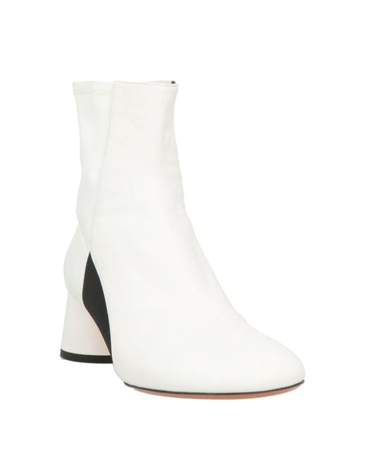 Proenza Schouler White Ankle Boots Leather