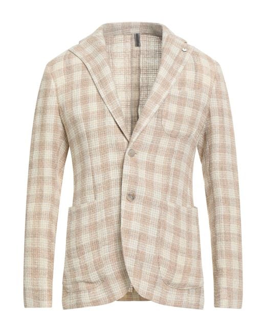 L.b.m. 1911 Natural Blazer Polyester, Cotton for men