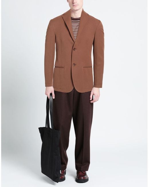 Daniele Alessandrini Brown Blazer for men