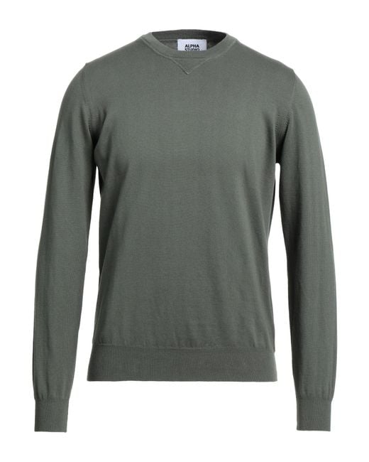 Alpha Studio Gray Jumper for men