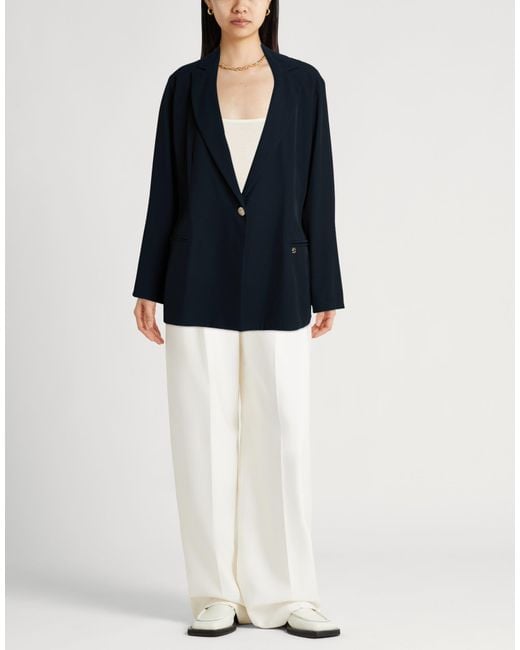 Siste's Blue Midnight Blazer Polyester, Elastane