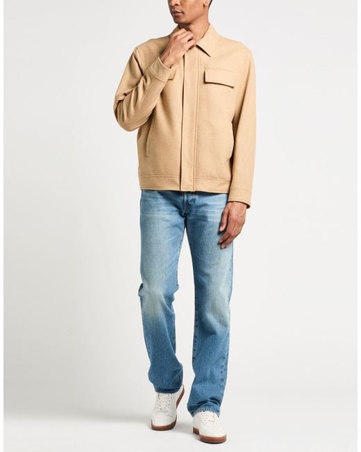 Lardini Natural Jacket Wool, Cashmere for men