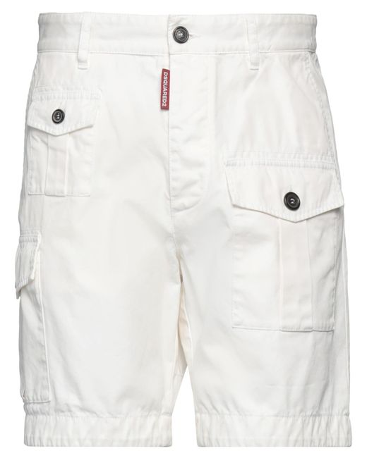 DSquared² White Shorts & Bermuda Shorts for men