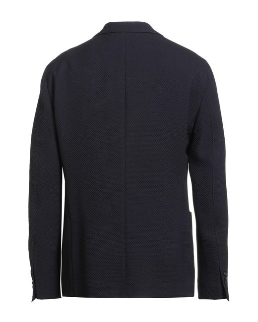 Giorgio Armani Blue Blazer Virgin Wool, Elastane for men