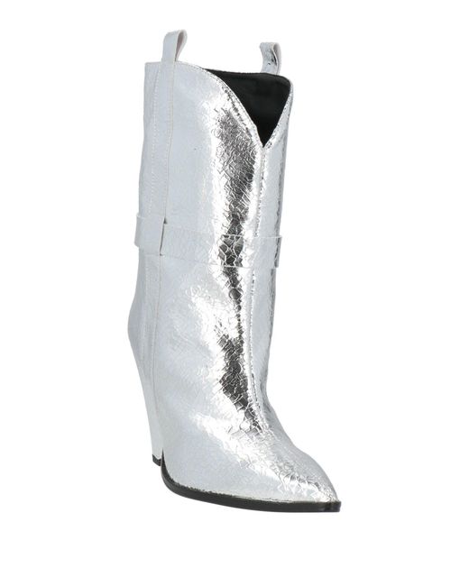 Dondup White Ankle Boots Leather