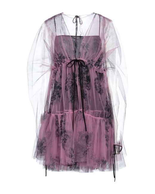 Philosophy Di Lorenzo Serafini Purple Mini Dress