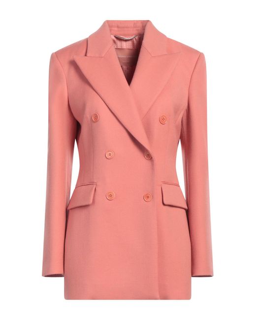 Ermanno Scervino Pink Blazer Virgin Wool, Polyamide