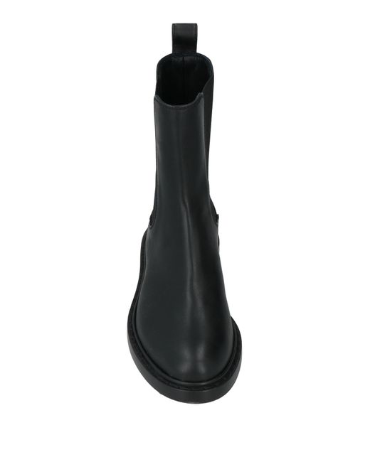 Le Silla Black Ankle Boots Leather, Textile Fibers
