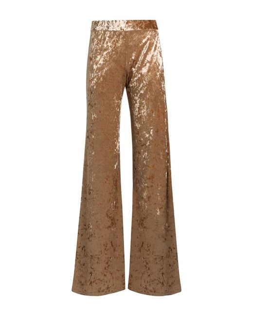 Forte_forte Natural Pants Polyester, Elastane