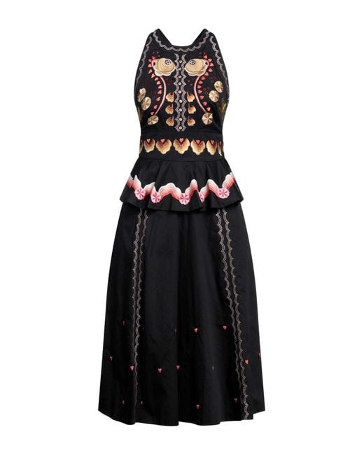Temperley London Black Midi Dress