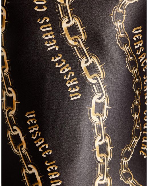 Versace Jeans Couture Black Bodysuit Polyester, Elastane