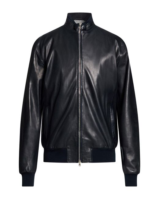Barba Napoli Black Midnight Jacket Soft Leather for men