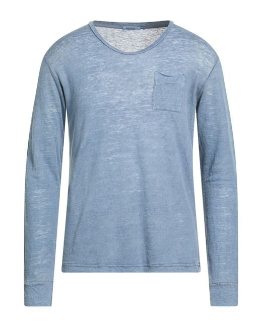 Crossley Blue T-Shirt Linen for men