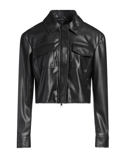 Kaos Black Jacket Polyester, Polyurethane