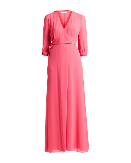 Patrizia Pepe Pink Coral Maxi Dress Polyester