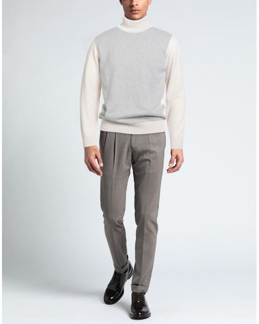 Luigi Borrelli Napoli White Turtleneck for men