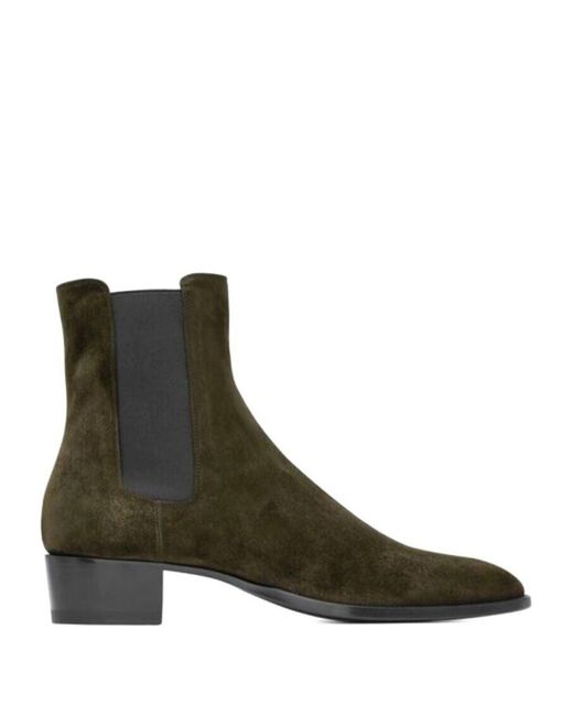 Bottines Saint Laurent pour homme en coloris Green