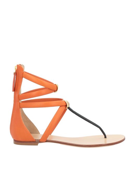 Vicini Toe Strap Sandals in Brown | Lyst